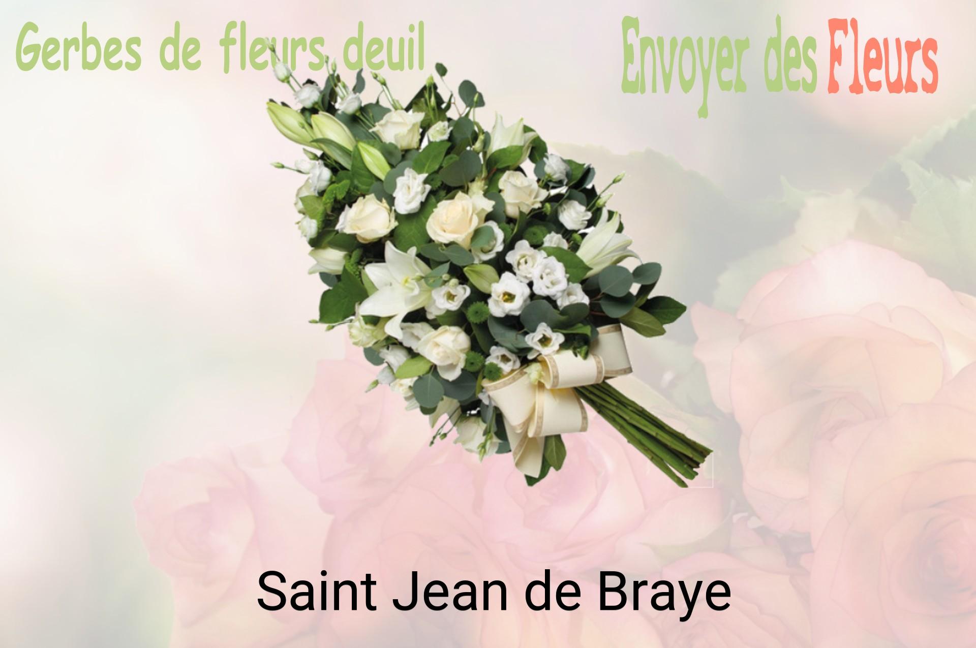 Gerbe de fleurs de deuil livrée à Saint-Jean-de-Braye